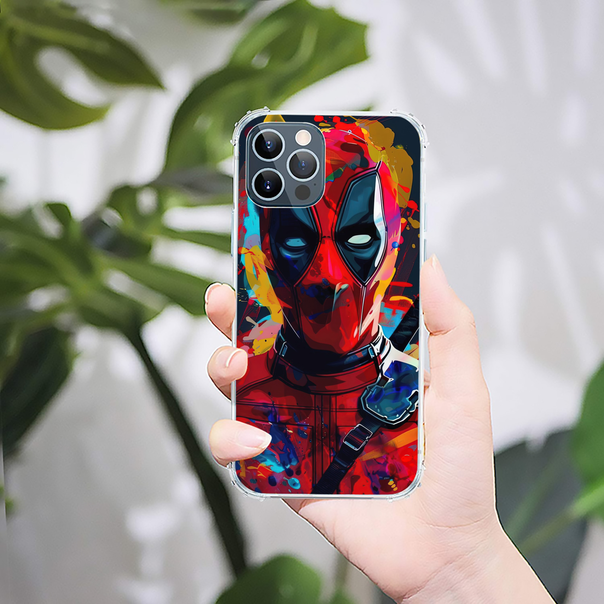 （画像用） Deadpool デッドプール 【iPhone 12シリーズ対応】透明スマホケース（クリアソフトケース）